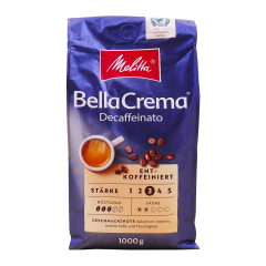 Melitta bellacrema decaffeinato bonen 1 kg.