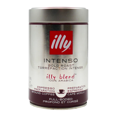 Illy espresso intenso bold roast gem. blik 250 gr. (7988)