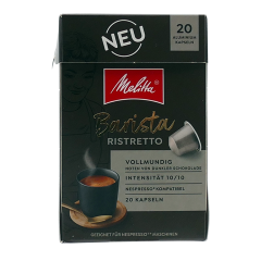 Melitta barista ristretto 20 alu-kaps / 110 gr.