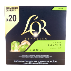L'Or espresso lungo elegante 20 NCC alu-caps / 104 gr.