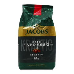 Jacobs café espresso kräftig bonen 1 kg.