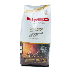Kimbo top flavour 100% arabica bonen 1 kg.