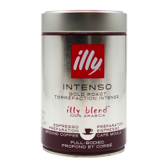 Illy espresso intenso bold roast gem. blik 250 gr. (7988)