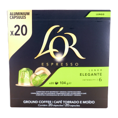 L'Or espresso lungo elegante 20 NCC alu-caps / 104 gr.