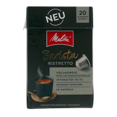 Melitta barista ristretto 20 alu-kaps / 110 gr.