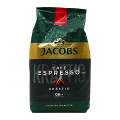 Jacobs café espresso kräftig bonen 1 kg.
