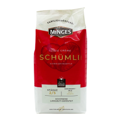Minges café cremè schümli 2 bonen 1 kg.