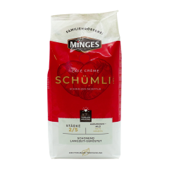 Minges café cremè schümli 2 bonen 1 kg.