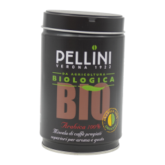 Pellini BIO biologica 100% arabica blik 250 gr.