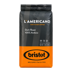 Bristot® l'americano dark roast 100% arabica bonen 1 kg.