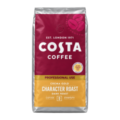 Costa coffee prof. character roast crema gold dark roast bonen 1 kg.
