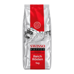 Swisso Kaffee vol gebrand bonen 1 kg.